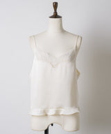 【GIUNON】satin lace frill camisole / サテンレースフリルキャミソール