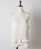 【GIUNON】satin lace frill camisole / サテンレースフリルキャミソール