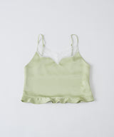 【GIUNON】satin lace frill camisole / サテンレースフリルキャミソール