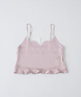 【GIUNON】satin lace frill camisole / サテンレースフリルキャミソール
