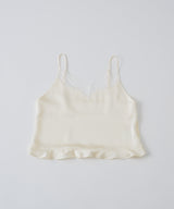 【GIUNON】satin lace frill camisole / サテンレースフリルキャミソール