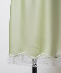 【GIUNON】satin lace long skirt / サテンレースロングスカート