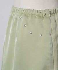 【GIUNON】satin lace mini skirt /  サテンレースミニスカート