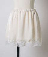 【GIUNON】satin lace mini skirt /  サテンレースミニスカート