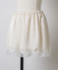 【GIUNON】satin lace mini skirt /  サテンレースミニスカート