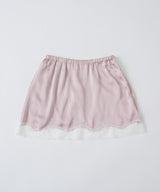 【GIUNON】satin lace mini skirt /  サテンレースミニスカート