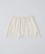 【GIUNON】satin lace mini skirt /  サテンレースミニスカート