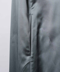 【yae】Ballon hem satin dress