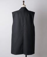 【yae】Back slit fastner gilet / バックスリットファスナージレ