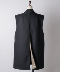 【yae】Back slit fastner gilet / バックスリットファスナージレ