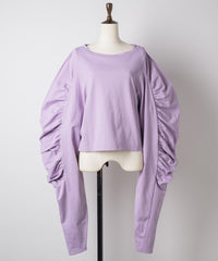 【予約】ボリュームデザインギャザーTOPS