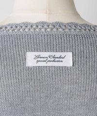 【GIUNON】flower knit cardigan / フラワーニットカーディガン
