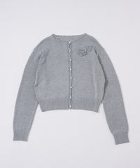 【GIUNON】flower knit cardigan / フラワーニットカーディガン