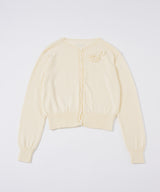 【GIUNON】flower knit cardigan / フラワーニットカーディガン