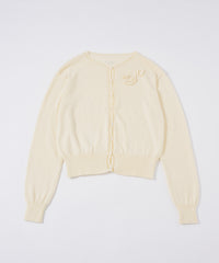 【GIUNON】flower knit cardigan / フラワーニットカーディガン