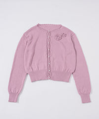 【GIUNON】flower knit cardigan / フラワーニットカーディガン