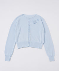 【GIUNON】flower knit cardigan / フラワーニットカーディガン
