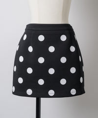 【GIUNON】dot bonding mini skirt / ドットボンディングミニスカート