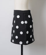 【GIUNON】dot bonding mini skirt / ドットボンディングミニスカート