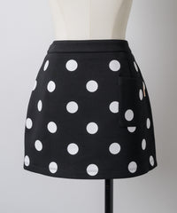 【GIUNON】dot bonding mini skirt / ドットボンディングミニスカート