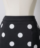 【GIUNON】dot bonding mini skirt / ドットボンディングミニスカート