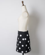 【GIUNON】dot bonding mini skirt / ドットボンディングミニスカート