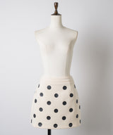 【GIUNON】dot bonding mini skirt / ドットボンディングミニスカート