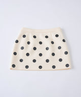 【GIUNON】dot bonding mini skirt / ドットボンディングミニスカート