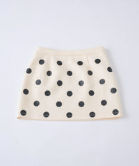 【GIUNON】dot bonding mini skirt / ドットボンディングミニスカート