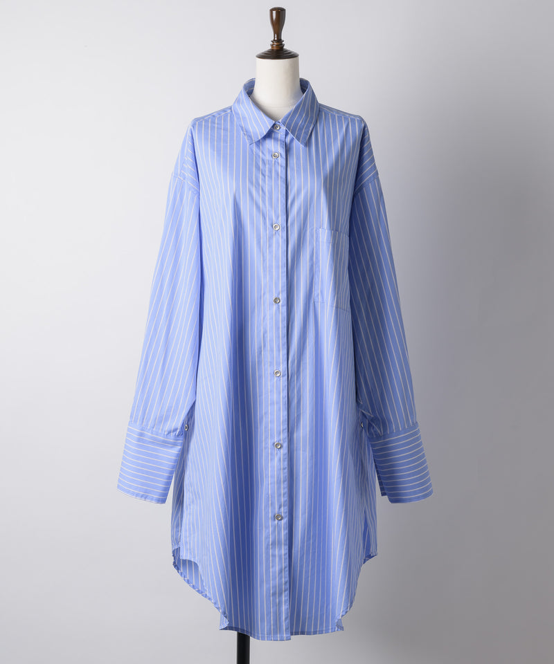 【yae】Multi way stripe shirt / マルチウェイストライプシャツ