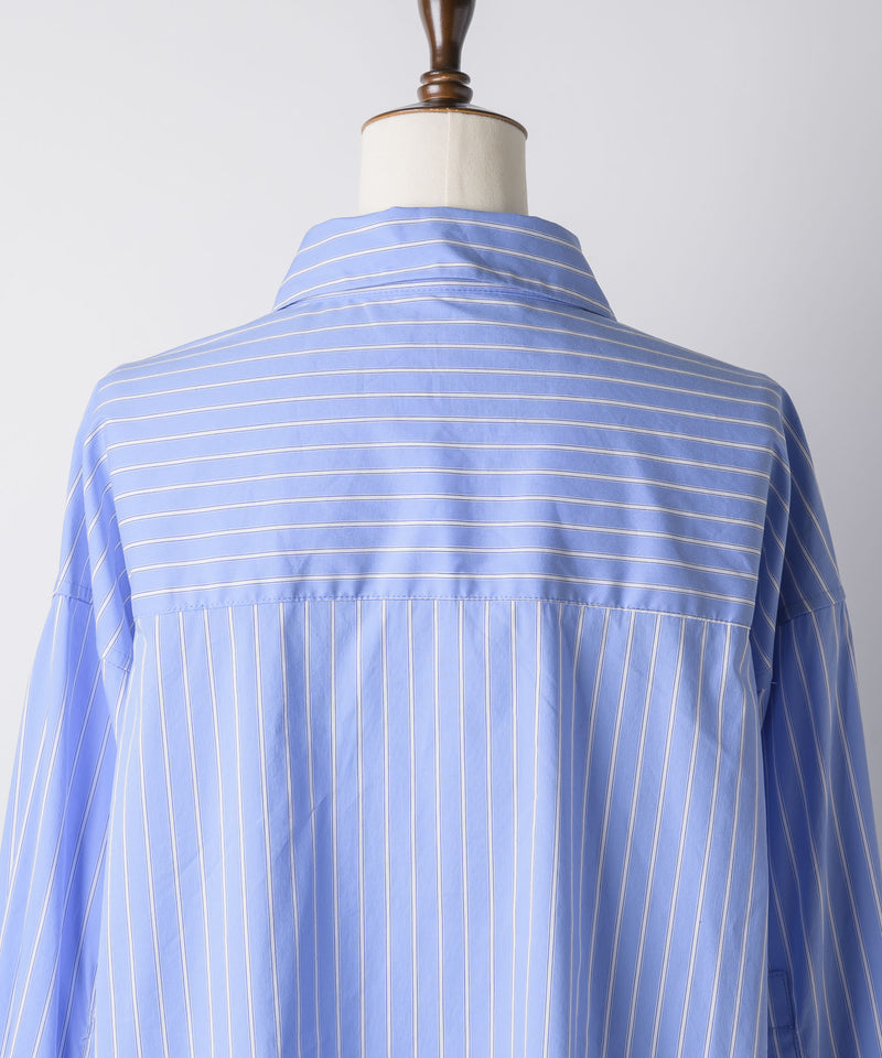 【yae】Multi way stripe shirt / マルチウェイストライプシャツ