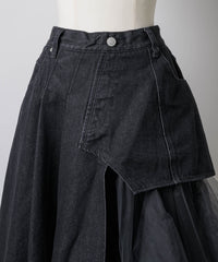 【予約開始待ち】アシンメトリーデザインデニムLily