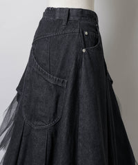 【予約開始待ち】アシンメトリーデザインデニムLily