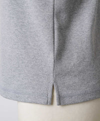 【GIUNON】henley neck scallop long-t / ヘンリーネックスカラップトップス