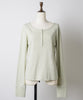 【GIUNON】henley neck scallop long-t / ヘンリーネックスカラップトップス