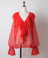 【yae】Lace frills blouse / レースフリルブラウス
