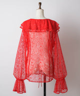 【yae】Lace frills blouse / レースフリルブラウス