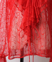 【yae】Lace frills blouse / レースフリルブラウス