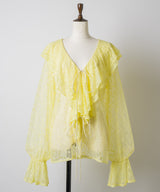 【yae】Lace frills blouse / レースフリルブラウス