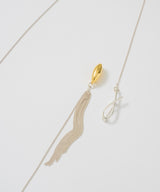 【予約】【loni】Seed Asymmetry Necklace Blrooch/シードアシンメトリーネックレスブローチ