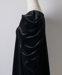 【予約10%OFF】レースカフスベロアギャザーパフスリーブTOPS