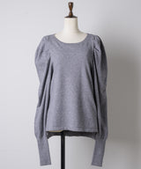 【予約10%OFF】パフスリーブベーシックニット