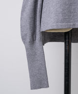 【予約10%OFF】パフスリーブベーシックニット
