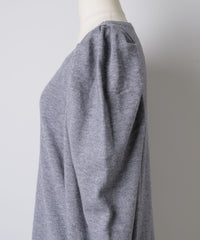 【予約10%OFF】パフスリーブベーシックニット