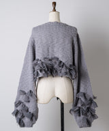 【予約10%OFF】【J1U by LA BELLE ETUDE】manyリボンカーディガン