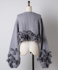 【予約10%OFF】【J1U by LA BELLE ETUDE】manyリボンカーディガン