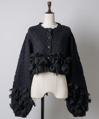 【予約10%OFF】【J1U by LA BELLE ETUDE】manyリボンカーディガン