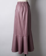 【yae】Faux leather long skirt/フェイクレザーロングスカート