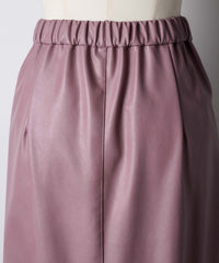 【yae】Faux leather long skirt/フェイクレザーロングスカート