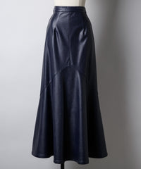【yae】Faux leather long skirt/フェイクレザーロングスカート